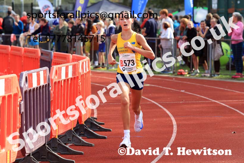 Girls Under-15s, 2024 Northern Mens 6 and Womens 4 and Youngsters Relays, Stanley Park, Blackpool.  Photo: David T. Hewitson/Sports for All Pics
